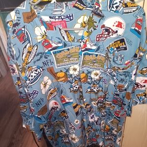 SUPER BOWL.XXVII HAWAIIAN SHIRT XL 100 % RAYON